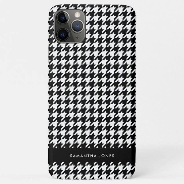 Funda De Case-Mate Para iPhone Hounds Tooth Personalizado (Reverso)