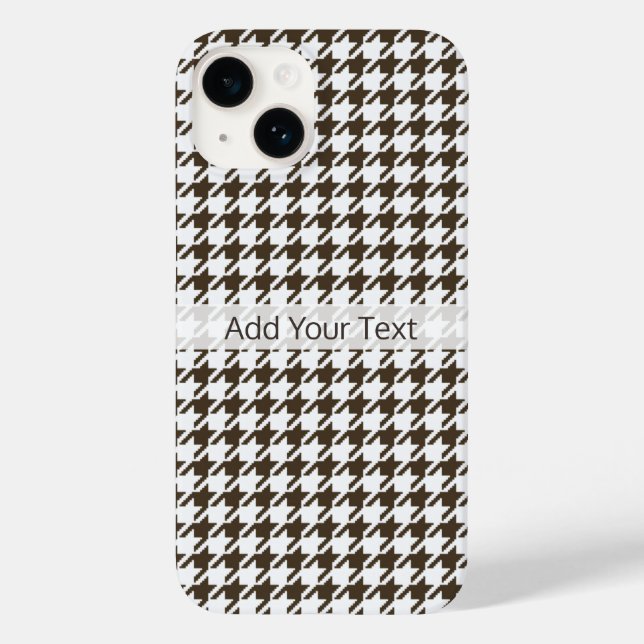 Funda De Case-Mate Para iPhone Houndstoth Brown Combination de Shirley Taylor (Reverso )