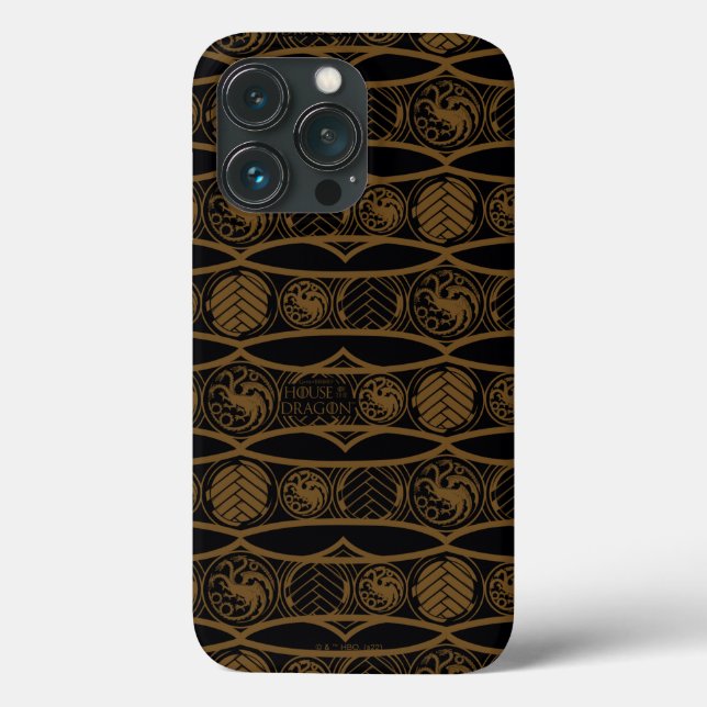 Funda De Case-Mate Para iPhone HOUSE OF THE DRAGON | Targaryen Stripe Pattern (Reverso )
