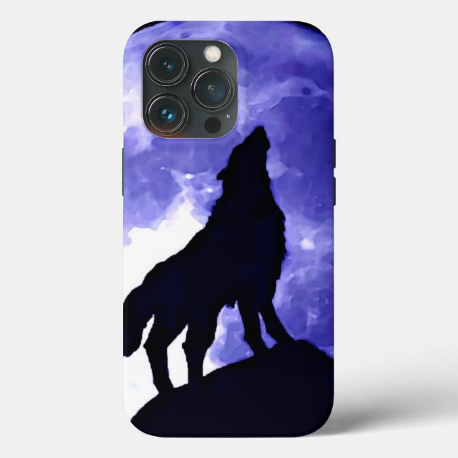 Funda De Case-Mate Para iPhone Howling Wolf & Fullmoon (Reverso )