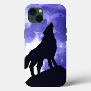 Funda Para iPhone 13 Howling Wolf & Fullmoon