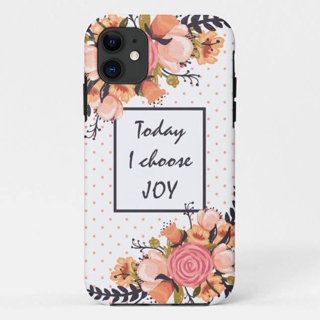 Funda De Case-Mate Para iPhone Hoy elijo JOY (Reverso)