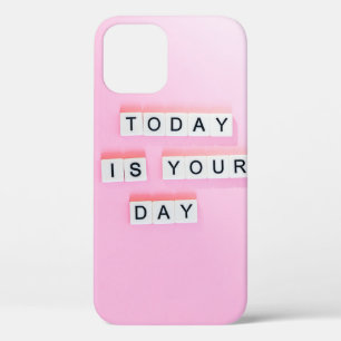 FUNDA PARA iPhone 12 HOY ES TU DÍA - CUENTA LAS CITAS MOTIVACIONALES EN