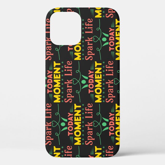 Funda De Case-Mate Para iPhone Hoy, momento, vida de chispa (Reverso )