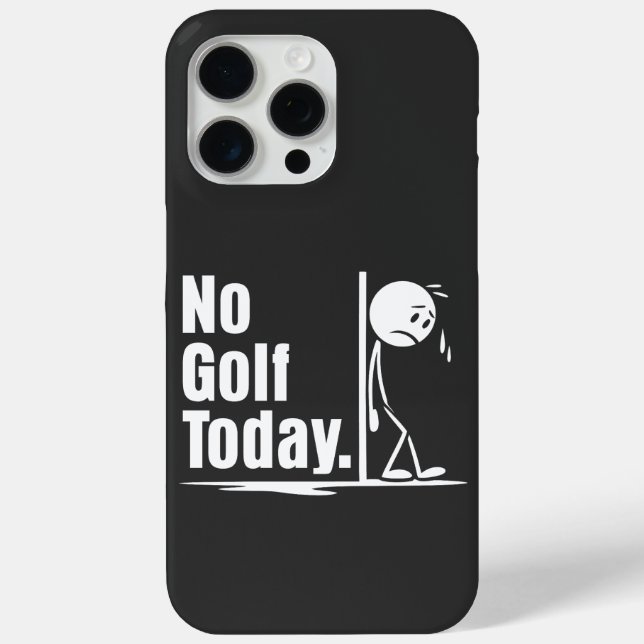 Funda De Case-Mate Para iPhone Hoy no hay golf (Reverso )