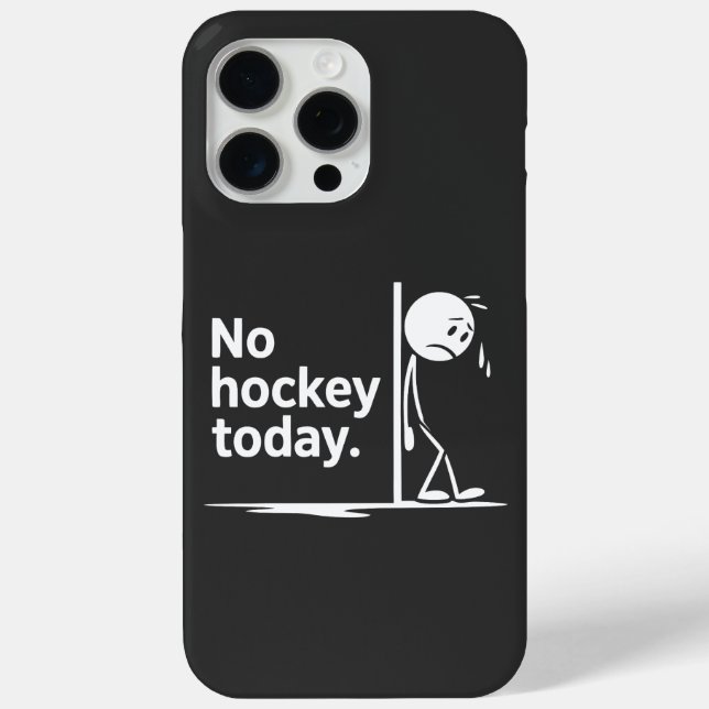 Funda De Case-Mate Para iPhone Hoy no hay hockey (Reverso )