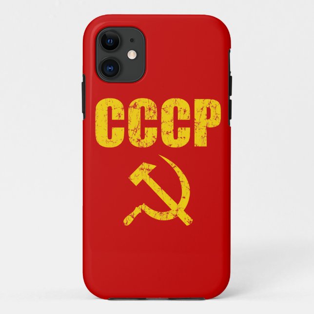 Funda De Case-Mate Para iPhone Hoz del martillo de CCCP (Reverso)