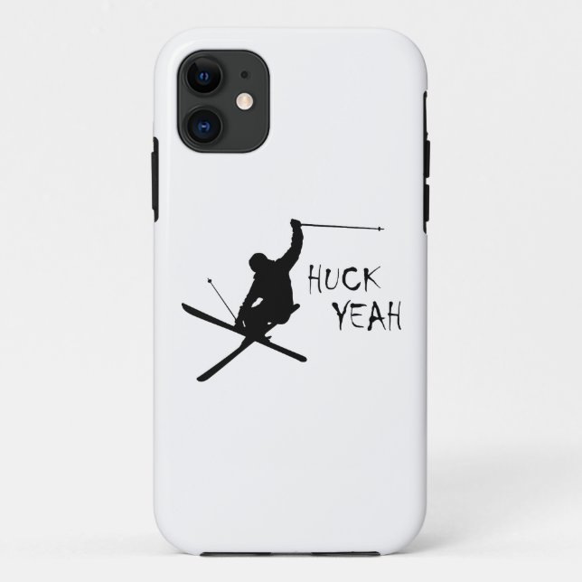 Funda De Case-Mate Para iPhone Huck Yeah (Esquí) (Reverso)