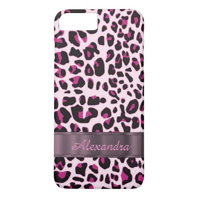 Funda De Case-Mate Para iPhone Huella animal de leopardo de bonito personalizada (Reverso)