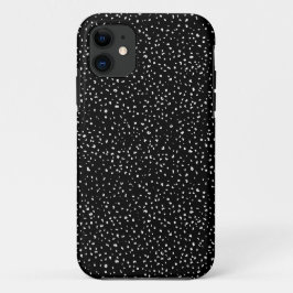 Funda Para iPhone 11 Huella animal de tendencia en blanco y negro