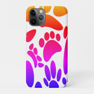 Funda Para iPhone 11 Pro Huella de perro abstracta