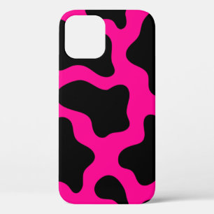 Funda Para iPhone 12 huella de vaca rosa caliente de halloween