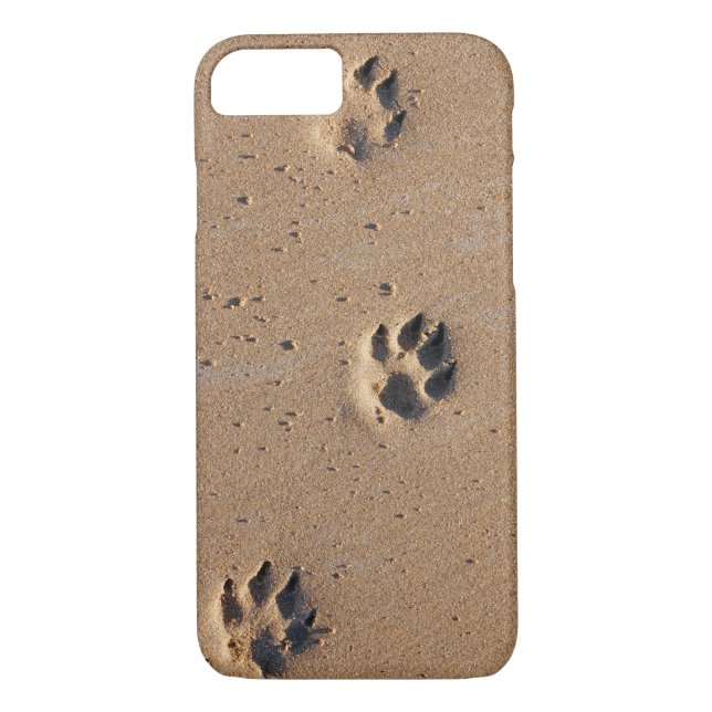 Funda De Case-Mate Para iPhone Huellas animales en la arena (Reverso)