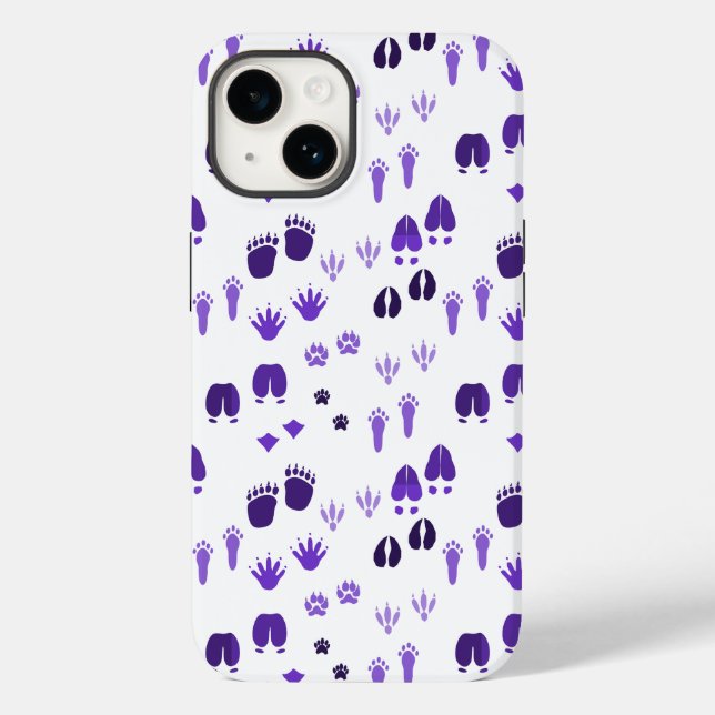 Funda De Case-Mate Para iPhone Huellas de invierno (Reverso )