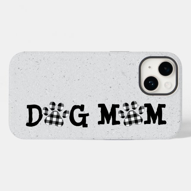 Funda De Case-Mate Para iPhone Huellas de MOM de búfalo de DOG revestido (Reverso (Horizontal))