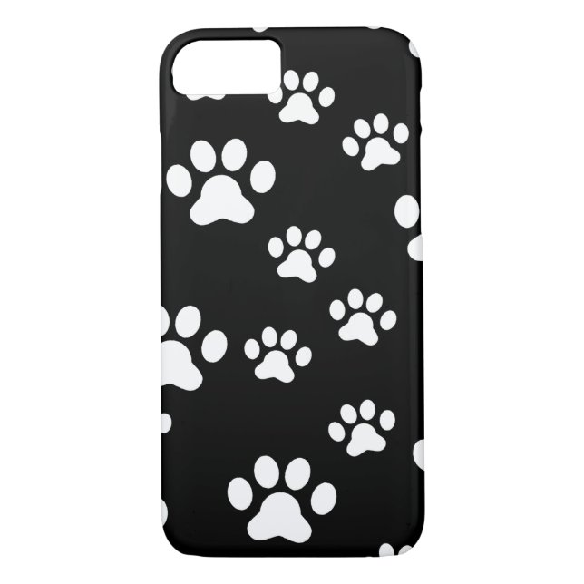 Funda De Case-Mate Para iPhone Huellas de pintura blanca (Reverso)