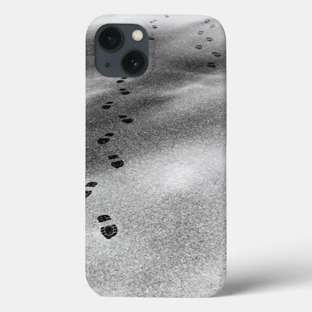 Funda De Case-Mate Para iPhone Huellas en la Nieve (Reverso)
