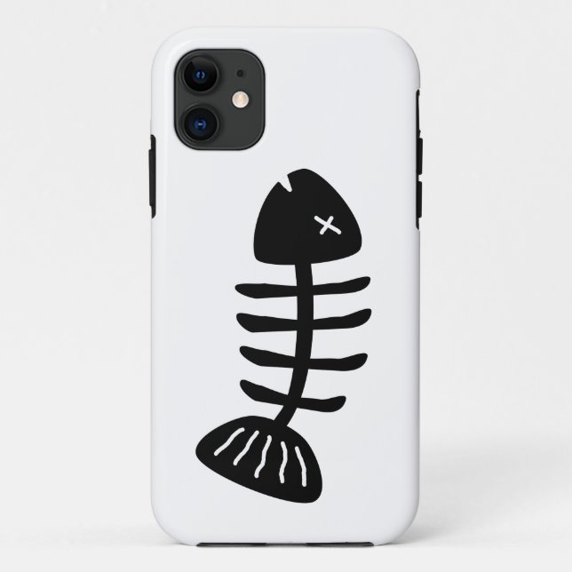 Funda De Case-Mate Para iPhone Huesos de peces  (Reverso)