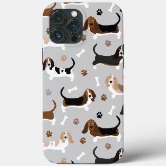 Funda Para iPhone 13 Pro Max Huesos y patas de perro de los alrededores