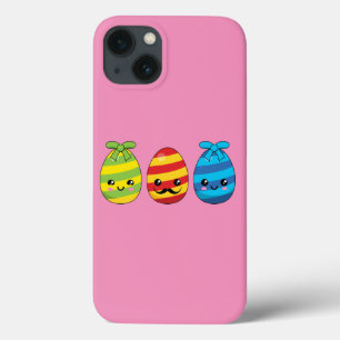 Funda Para iPhone 13 Huevos de Pascua de Kawaii con cintas