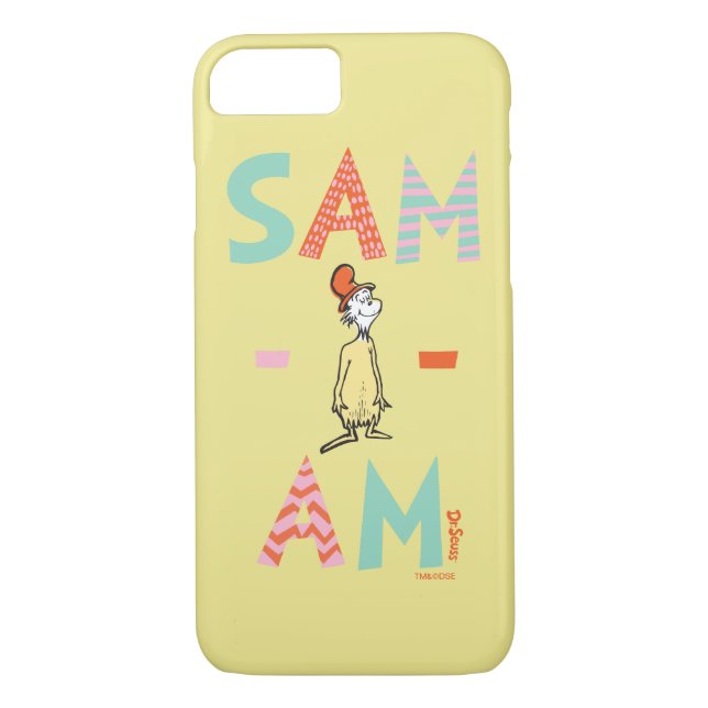 Funda De Case-Mate Para iPhone Huevos verdes y jamón | Sam-I-Am (Reverso)