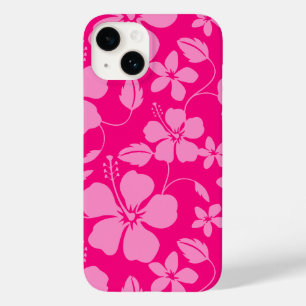 FUNDA PARA iPhone 14 DE Case-Mate HULA HAWAIANA (HIBISCO) GUAYABA ROSA
