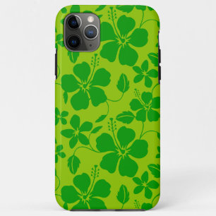 FUNDA PARA iPhone 11 PRO MAX HULA HAWAIANA (HIBISCO) LIMÓN LIMA