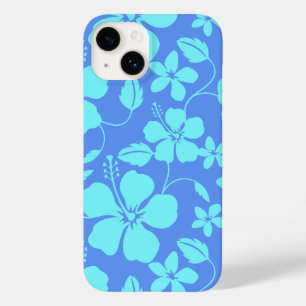 FUNDA PARA iPhone 14 DE Case-Mate HULA HAWAIANA (HIBISCO) PERVINCA/TEAL