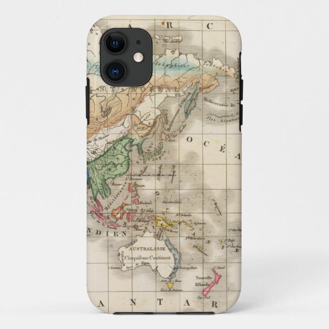 Funda De Case-Mate Para iPhone Humain primitivo de du genre de la distribución (Reverso)