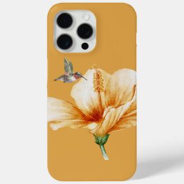 Funda Para iPhone 15 Pro Max Hummingbird e Hibiscus