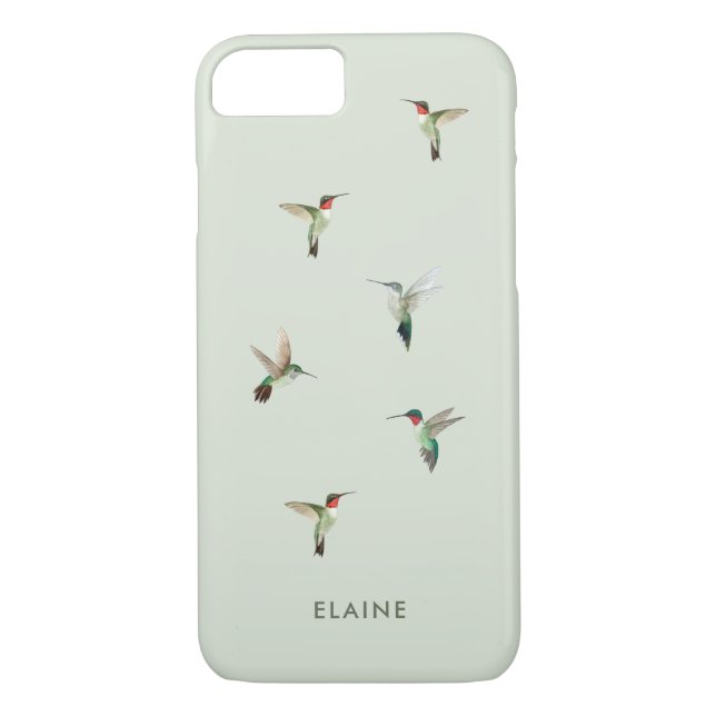 Funda De Case-Mate Para iPhone Hummingbirds gavillado por Personalizado (Reverso)