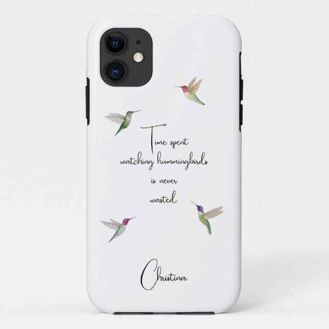 Funda De Case-Mate Para iPhone Hummingbirds personalizado (Reverso)