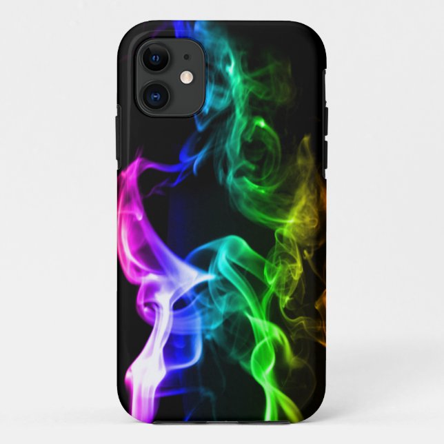 Funda De Case-Mate Para iPhone Humo del arco iris (Reverso)