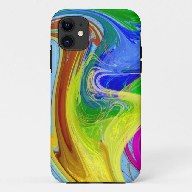 Funda De Case-Mate Para iPhone Humo líquido arco iris (Reverso)