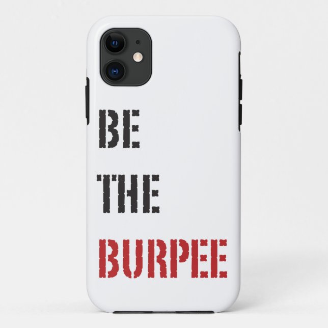 Funda De Case-Mate Para iPhone Humor de gentileza divertida de gentileza Burpee (Reverso)