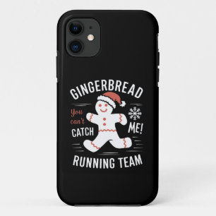 Funda Para iPhone 11 Humor de Navidades de equipo de Gingerbread Runnin