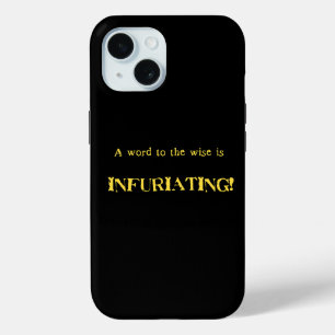 Funda Para iPhone 15 Humor divertido de 'Palabra al sabio'