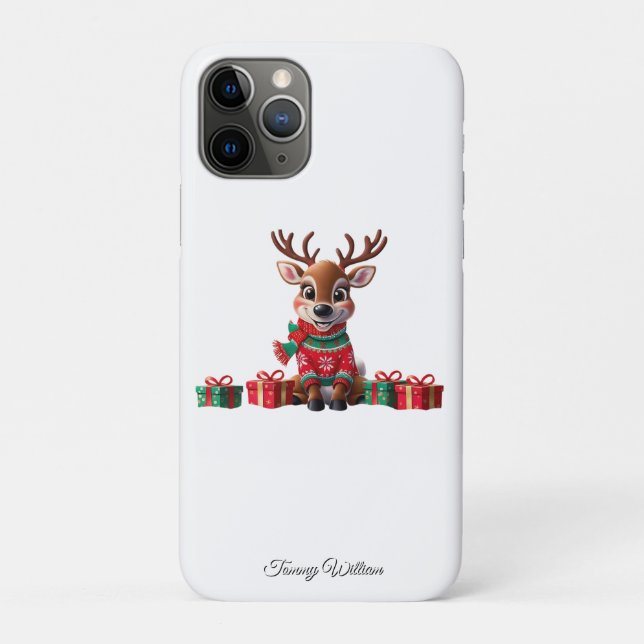 Funda De Case-Mate Para iPhone Humor gracioso moda navidad moderna y divertida (Reverso)