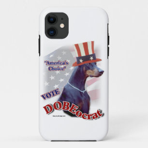 Funda Para iPhone 11 Humor político político de Doberman Pinscher