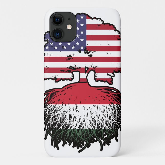 Funda De Case-Mate Para iPhone Hungría Húngaro Estados Unidos (Reverso)