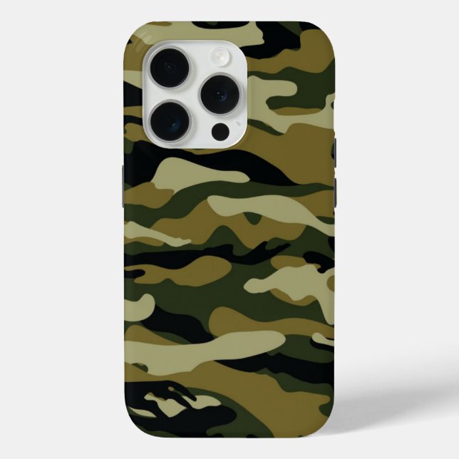Funda De Case-Mate Para iPhone Hunter Green Camo (Reverso )