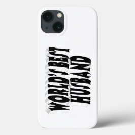 Funda Para iPhone 13 Husband with black text 