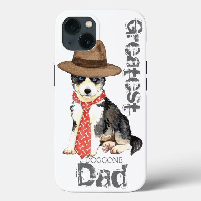Funda De Case-Mate Para iPhone Husky Dad (Reverso )