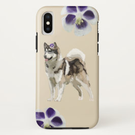 Funda Para iPhone X Husky Dog Art Apple iPhone X, difícil