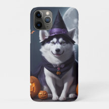 Husky Dog Halloween Adventure Moonlit Magic Spooky
