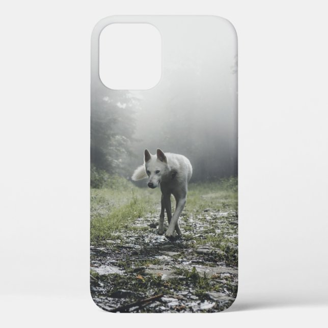 Funda De Case-Mate Para iPhone Husky Siberiano Blanco (Reverso )