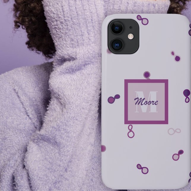 Funda De Case-Mate Para iPhone Hybrid Paisley Loodose Diseminado - Purple Ombre (Hybrid Paisley Loosely Scattered - Purple Ombre by Leapfroglisics Shop)