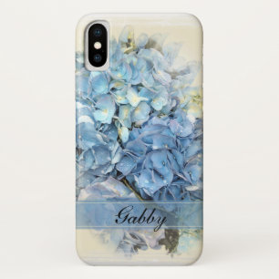 Funda Para iPhone X Hydrangeas Blue