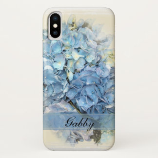 Funda Para iPhone X Hydrangeas Blue