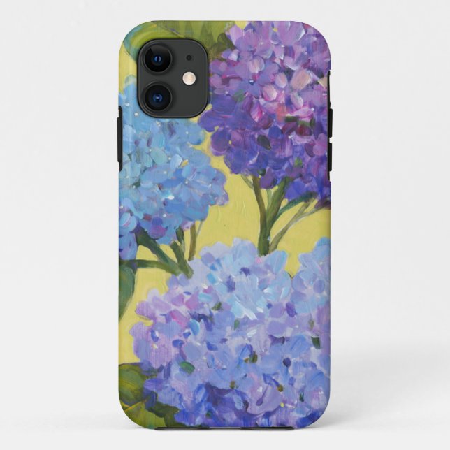 Funda De Case-Mate Para iPhone Hydrangeas de primavera (Reverso)